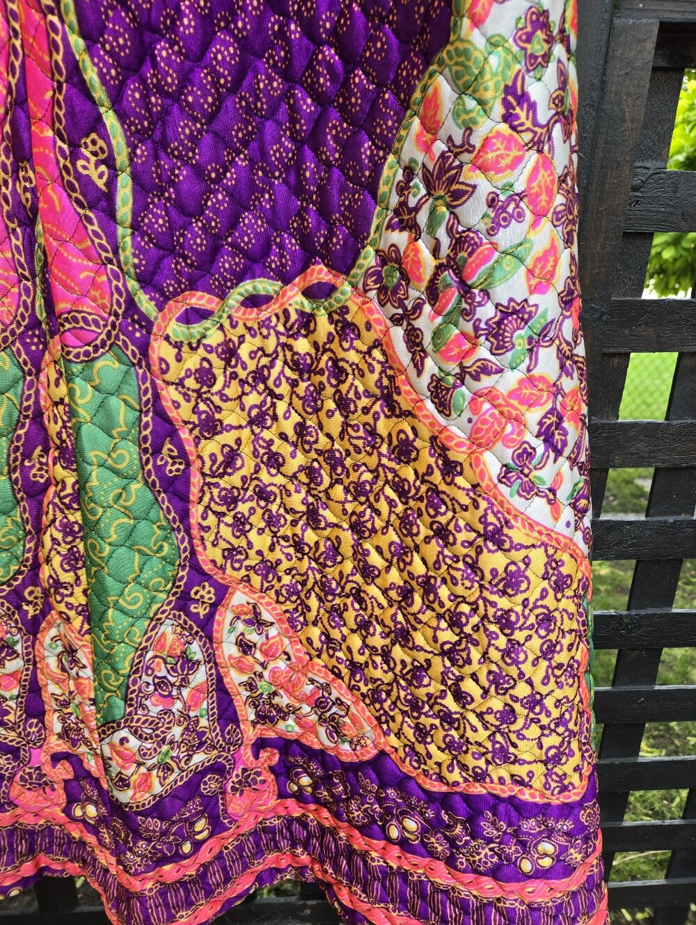 Vintage Quilted Maxi Skirt - Picture 4 of 7